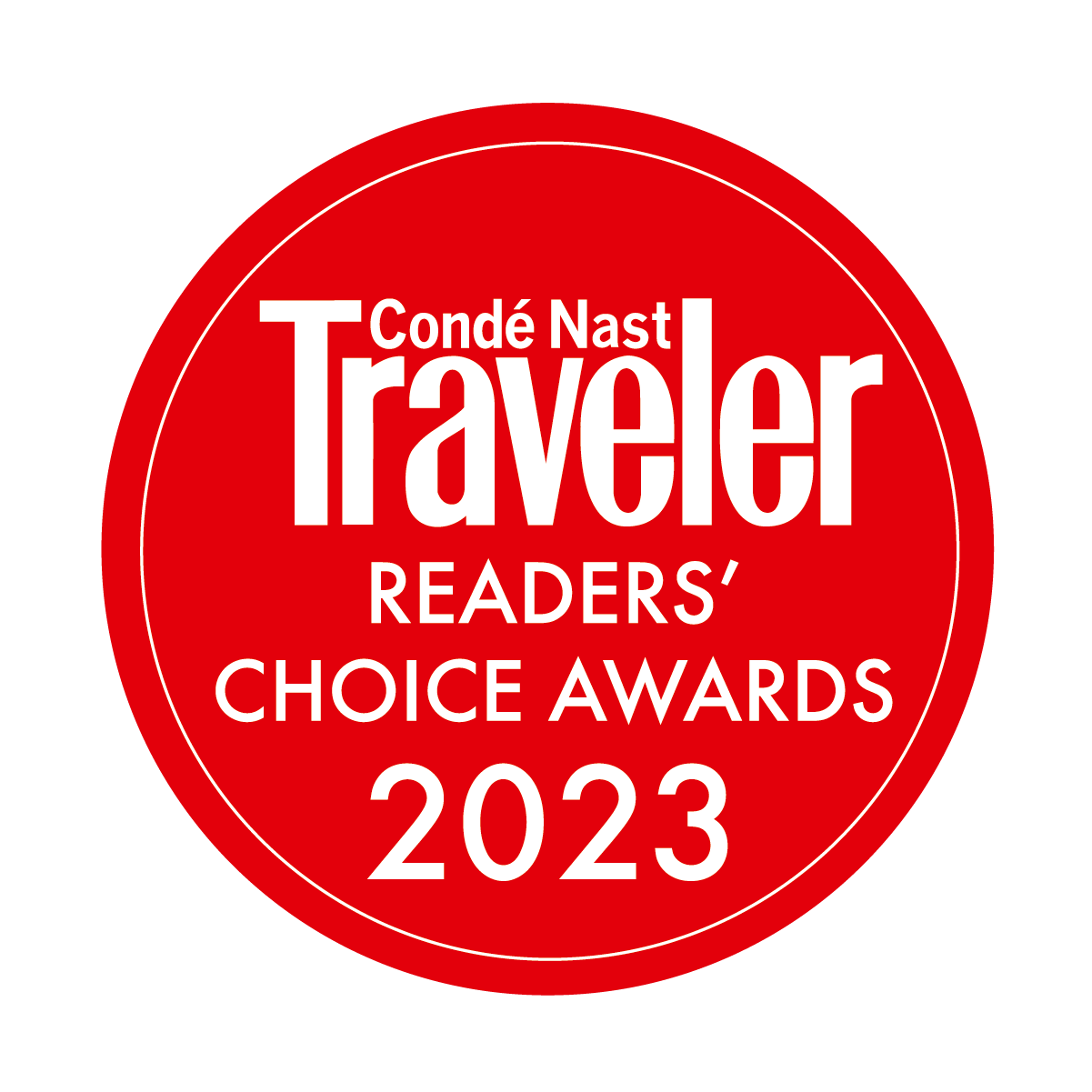 Conde Nast Traveler Readers' Choice Award 2023 logo